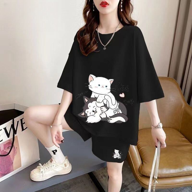 大人可愛い 半袖Ｔシャツⅹパンツセット全4色 上質 男女兼用 <U-6551>