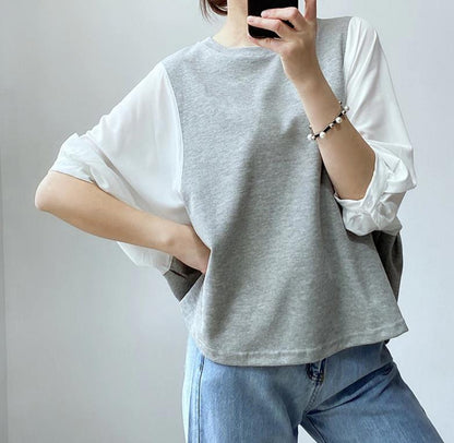 おすすめ 早い者勝ち 大人可愛い カジュアル 共2色 Tシャツ<U-12155>