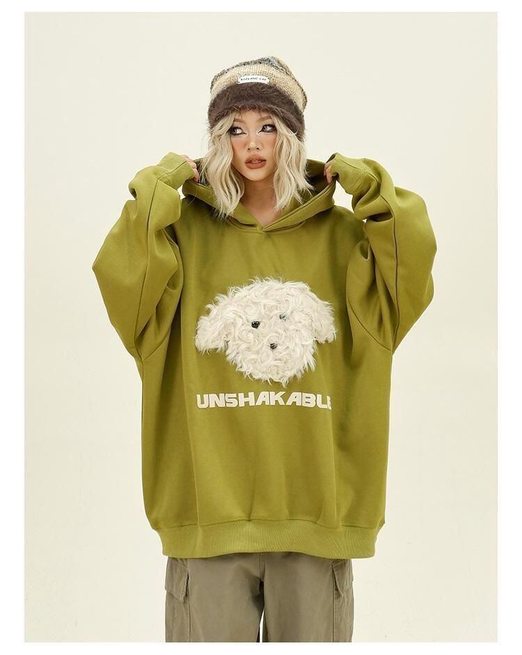 【裏起毛】タイドファッション快適である ゆったり 暖かい服 2色選択 カジュアル パーカー<U-10562>