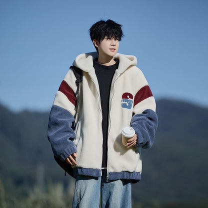 話題沸騰中 もこもこボア 3色展開 ジップアップパーカーU-12582