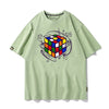 カジュアル プリント アバンギャルド 全7色 半袖 Tシャツ <U-11536>