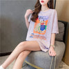 好感度満載 切り替え 美感いっぱい プリント Tシャツ カットソー＜U-3548＞