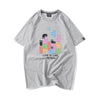 活躍する優秀アイテム 着心地良い カジュアル プリント 全8色 半袖Tシャツ 男女兼用<U-9321>