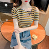 カジュアル 切り替え オシャレ度満点 プリント Tシャツ カットソー＜U-3565＞