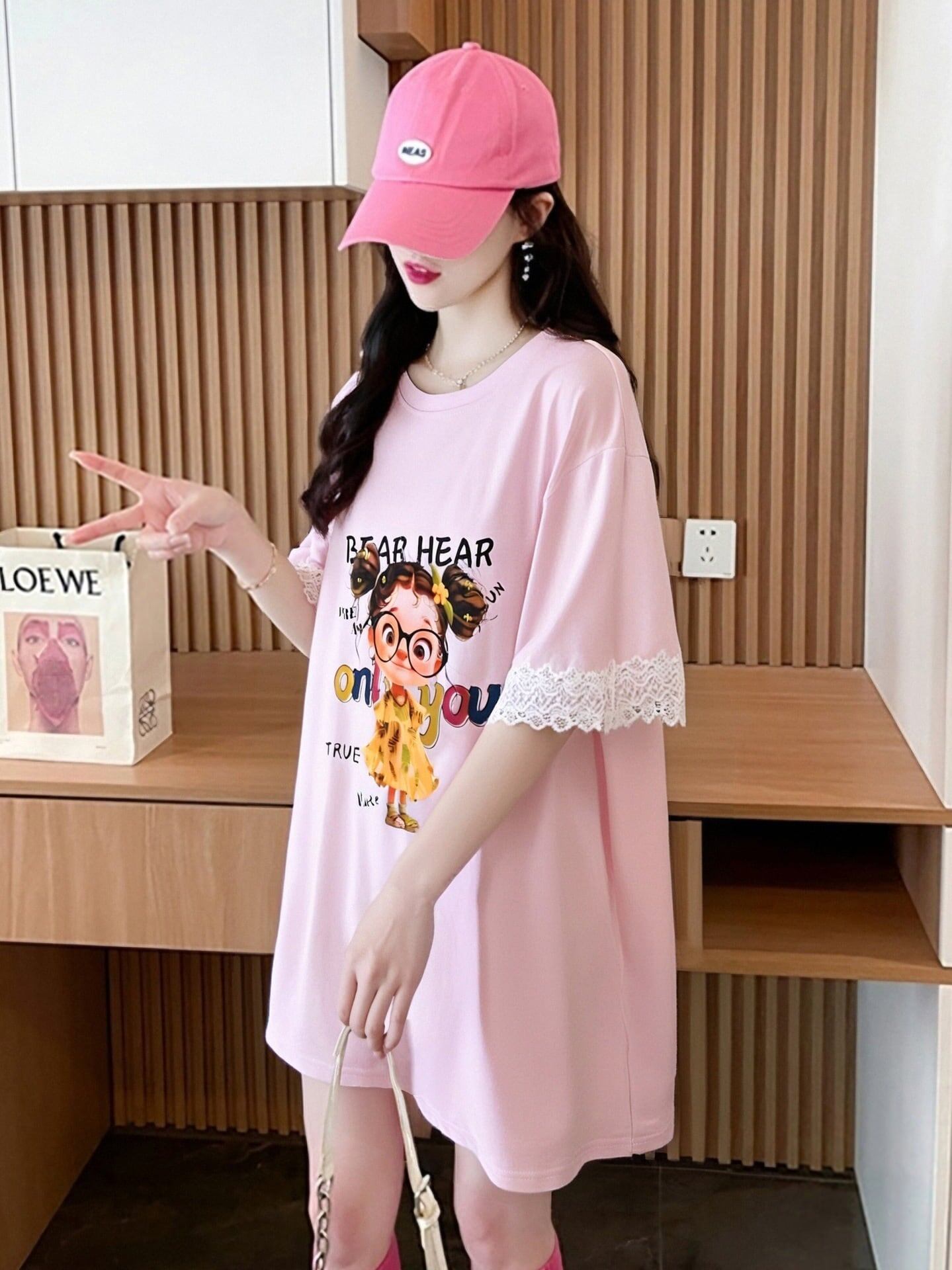 美人度アップ カジュアル 好感度UP 全4色 半袖 Tシャツ ＜U-11118＞