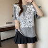 ファッション感満々 ロング丈 ゆったり 2色半袖Tシャツ＜U-10995＞