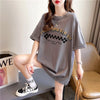 ゆったり感アップ 切り替え オシャレ度満点 プリント Tシャツ カットソー＜U-3478＞