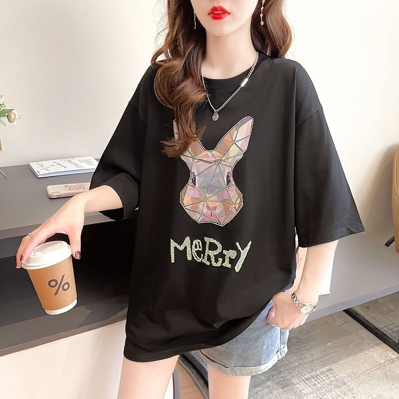 好感度満載 切り替え 着心地抜群 プリント Tシャツ カットソー＜U-3497＞