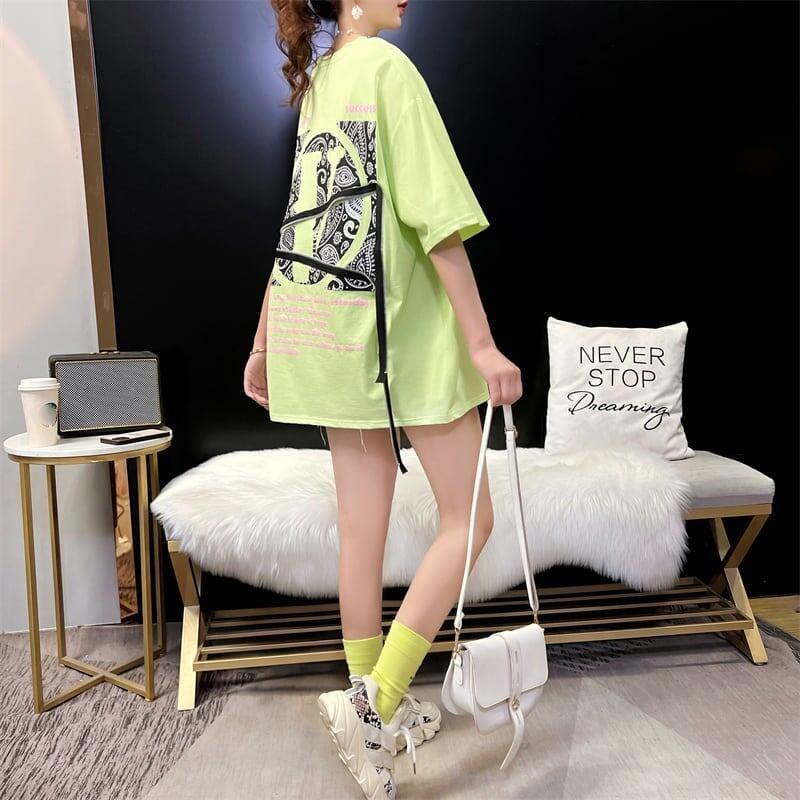 デザイン感 3色選択可 合わせやすい Tシャツ カットソー＜U-3055＞