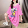 ファッション ゆったり プリント 全4色 半袖 Tシャツ＜U-11518＞