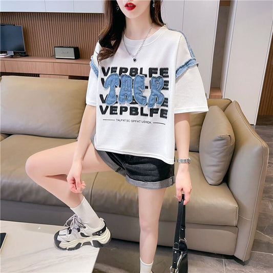着回し力抜群 早い者勝ち 絶対流行 カジュアル 2色選択 Tシャツ<U-11645>