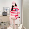 オシャレ度満点 プリント 美感いっぱい Tシャツ カットソー＜U-3296＞