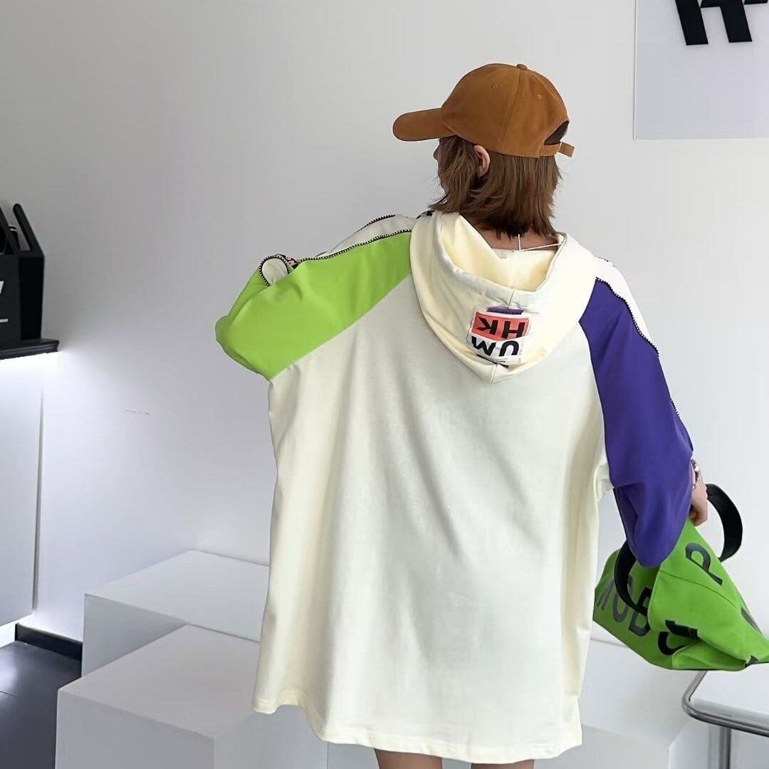 売り切れ必至 プリント カジュアル 切り替え 半袖Tシャツ カットソー＜U-8257＞