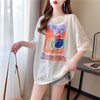 好感度満載 切り替え 美感いっぱい プリント Tシャツ カットソー＜U-3548＞