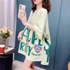 ファッション 切り替え 美人度アップ プリント Tシャツ カットソー＜U-3636＞