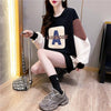 春夏 ロング プリントTシャツ アルファベット ＜U-2811＞
