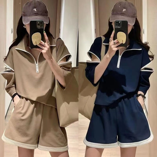 主役級 ファッション 今季マストバイ 個性派 半袖Ｔシャツⅹパンツセット<U-6533>