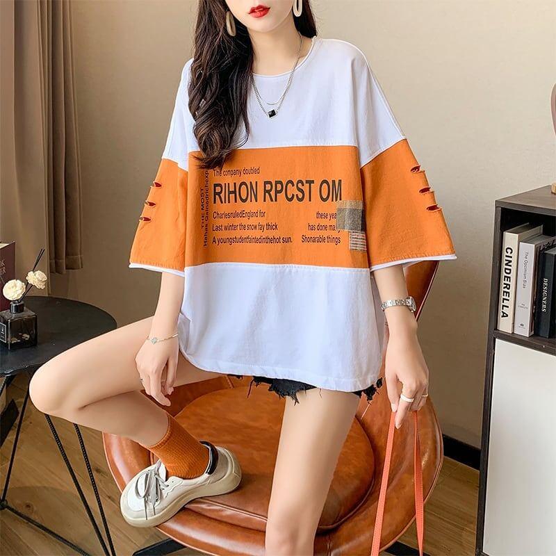 オシャレ度満点 3色選択可 美感いっぱい Tシャツ カットソー＜U-3042＞