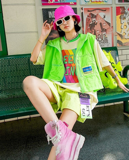 話題沸騰中 都市ファッショ オシャレ デザイン  ゆったり プリント 半袖Tシャツ＜isf-9171＞