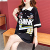 着心地抜群 切り替え 女性力を高める プリント Tシャツ カットソー＜U-3524＞