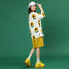 新商品 カジュアル 簡潔 花柄 半袖Ｔシャツⅹパンツセット<U-8071>