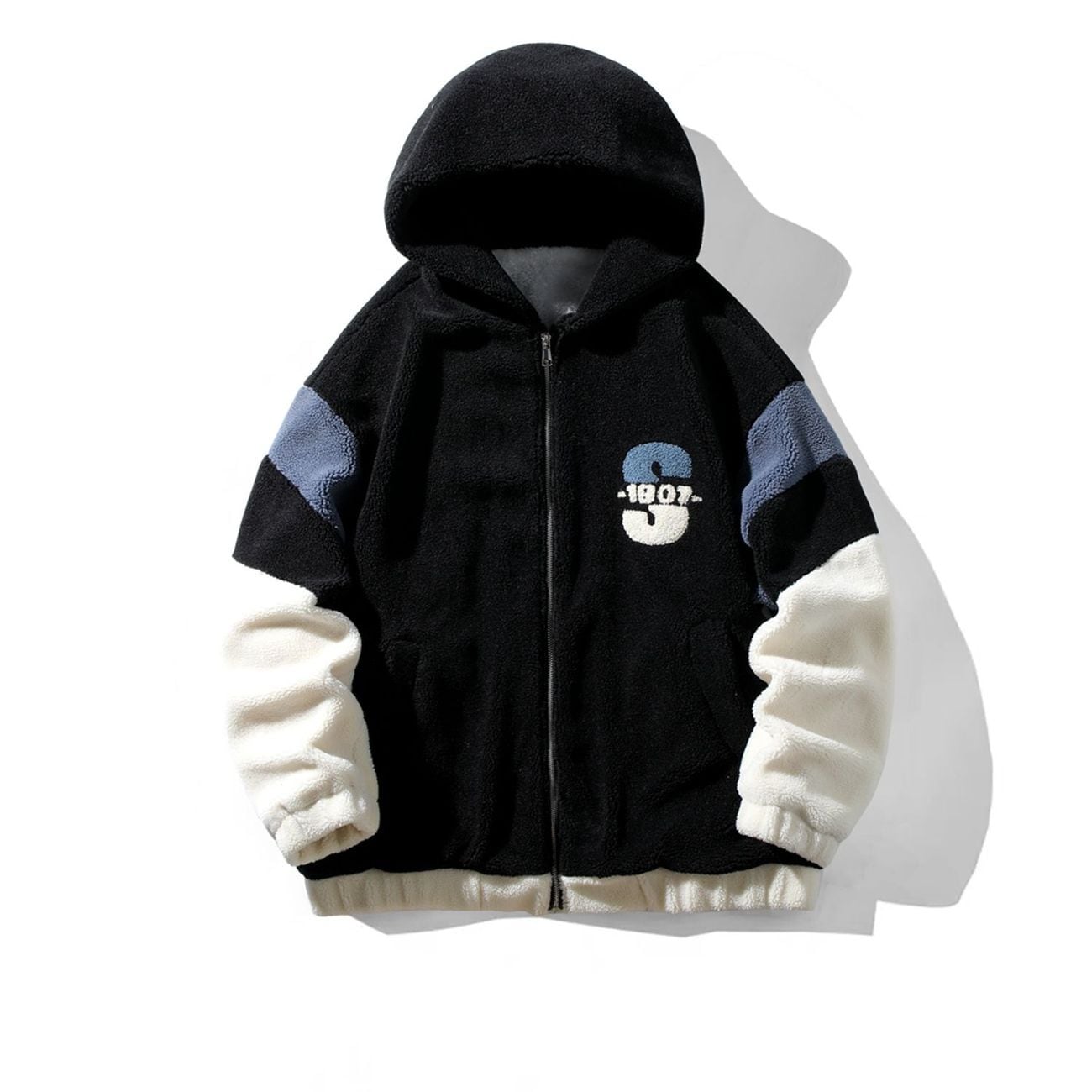 話題沸騰中 もこもこボア 3色展開 ジップアップパーカーU-12582