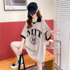 美人度アップ 切り替え ファッション プリント Tシャツ カットソー＜U-3587＞