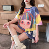 売り切れ必至 絞り染め ファッション プリント 半袖 Tシャツ＜U-8412＞