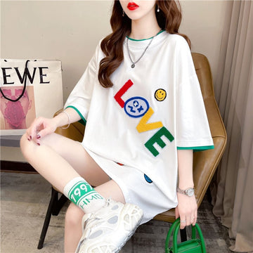 今季マストバイ スウィート 特別デザイン プリント 全3色 半袖Tシャツ<U-8543>