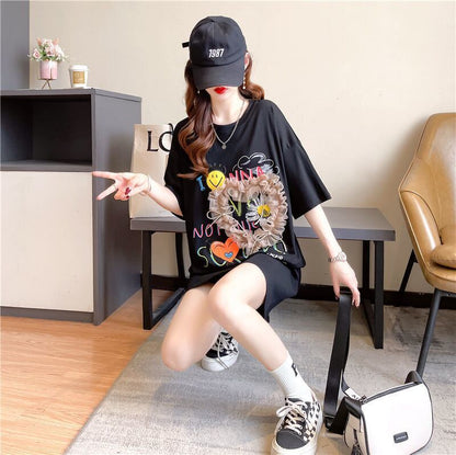 話題沸騰中 高級感溢れる オシャレ度満点 3色選択可 Tシャツ カットソー＜U-8293＞