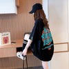 組み合わせやすい アルファベット 数字ロゴ プリントTシャツ ゆったり半袖＜U-6527＞