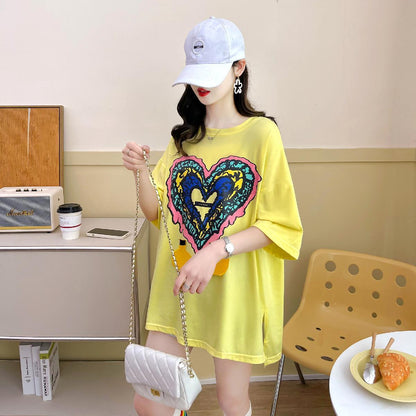 おすすめ シンプル カジュアル ゆったり 半袖Tシャツ＜U-8136＞