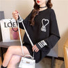シンプル 切り替え ファッション プリント Tシャツ カットソー＜U-3664＞