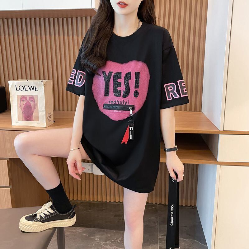 エレガント 早い者勝ち 絶対流行 カジュアル 2色選択 Tシャツ<U-11646>