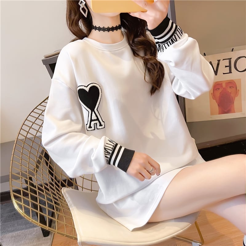 シンプル 切り替え ファッション プリント Tシャツ カットソー＜U-3664＞