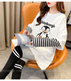 シンプル レイヤード風 ファッション プリント Tシャツ カットソー＜U-8131＞