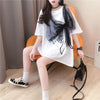 美人度アップ リボン スウィート プリント全2色 半袖Tシャツ<U-8726>