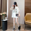 スタイリッシュ 3色選択可 一目惚れ カートゥーンプリント Tシャツ カットソー＜U-3091＞