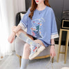 合わせやすい アルファベット ラウンドネック プリントTシャツ ゆったり ワンピース＜U-3992＞