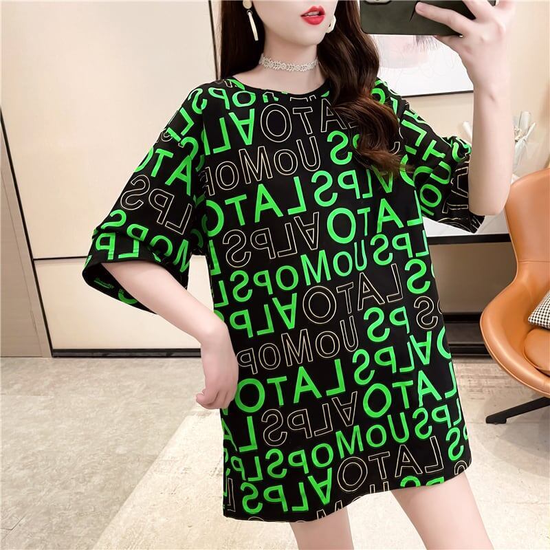 スタイリッシュ プリント 一目惚れ Tシャツ カットソー＜U-3307＞