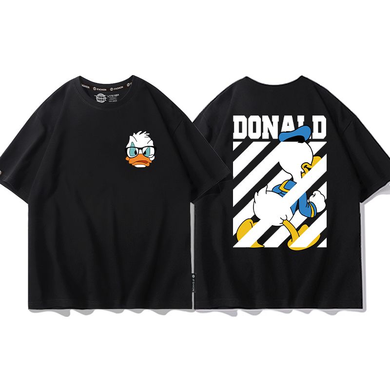 男女兼用 プリント 半袖 Tシャツ U-13187
