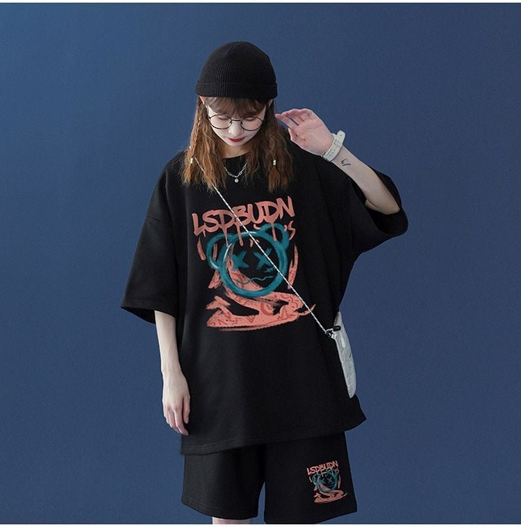 早い者勝ち  半袖Ｔシャツⅹパンツセット全4色 男女兼用<U-6554>