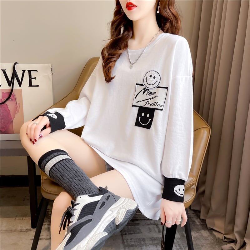 美感いっぱい 切り替え 好感度満載 プリント Tシャツ カットソー＜U-3661＞