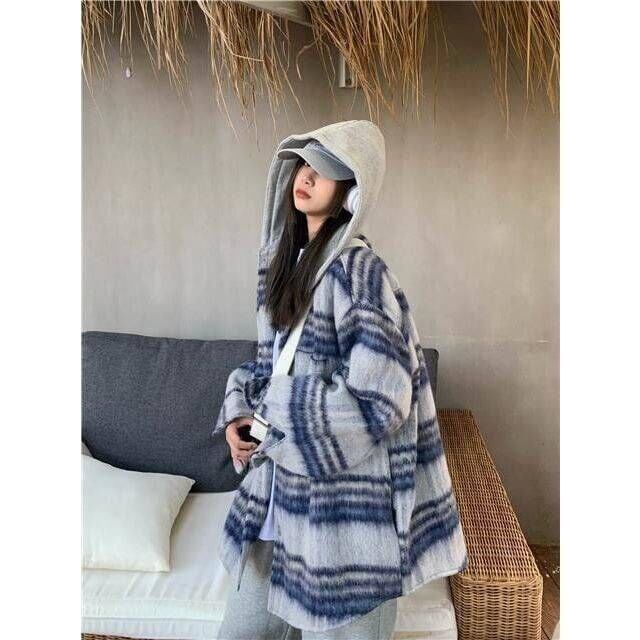 絶対欲しい シンプル ファッション ルーズ アウター<U-6368>