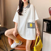 カジュアル 3色選択可 お洒落 ストライプ Tシャツ カットソー＜U-3068＞