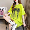 美人度アップ 切り替え ファッション プリント Tシャツ カットソー＜U-3399＞