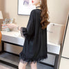 好感度満載 プリント 美感いっぱい Tシャツ カットソー ワンピース＜U-3428＞