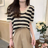 オシャレ度満点 好感度満載 ボーダー柄 Tシャツ カットソー＜isf-3232＞