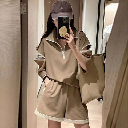 主役級 ファッション 今季マストバイ 個性派 半袖Ｔシャツⅹパンツセット<U-6533>