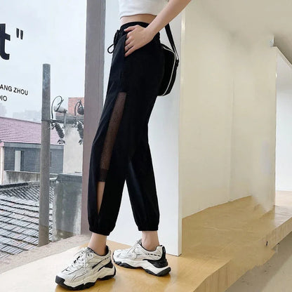 美人度アップ 透かし彫り チャーミング ハイウエスト パンツ ボトムス＜U-3015＞